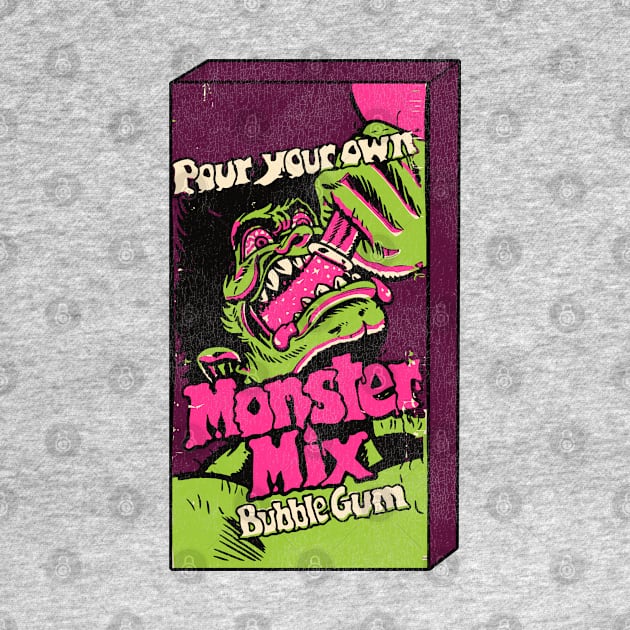 Monster Mix 70s Candy Bubble Gum by darklordpug